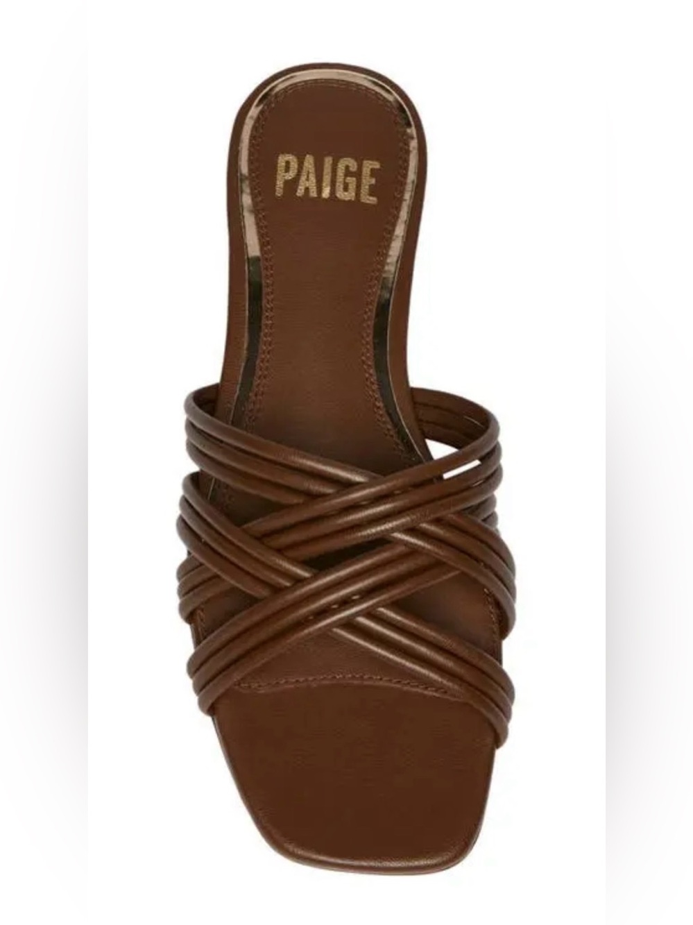 PAIGE Dina Leather Slip-On Sandal